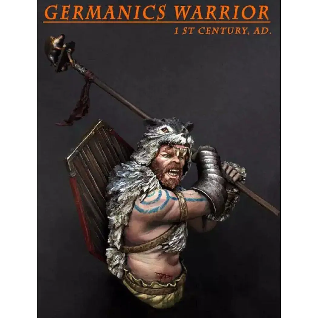 1/10 BUST Resin Model Kit German Warrior Barbarian Unpainted - Model-Fan-Store