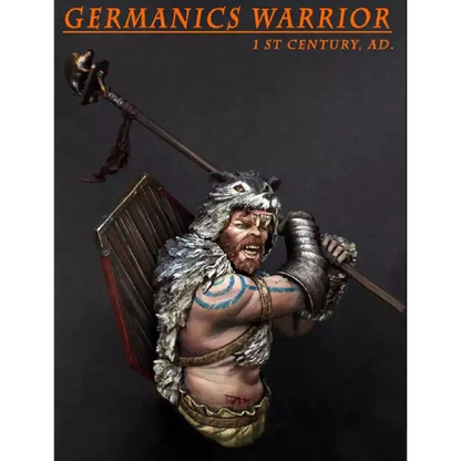 1/10 BUST Resin Model Kit German Warrior Barbarian Unpainted - Model-Fan-Store