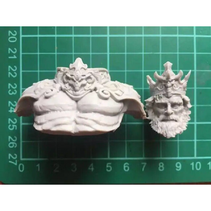 1/10 BUST Resin Model Kit Mad Medieval King Redbeard Warrior Unpainted - Model-Fan-Store