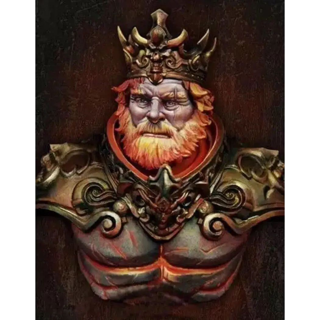 1/10 BUST Resin Model Kit Mad Medieval King Redbeard Warrior Unpainted - Model-Fan-Store