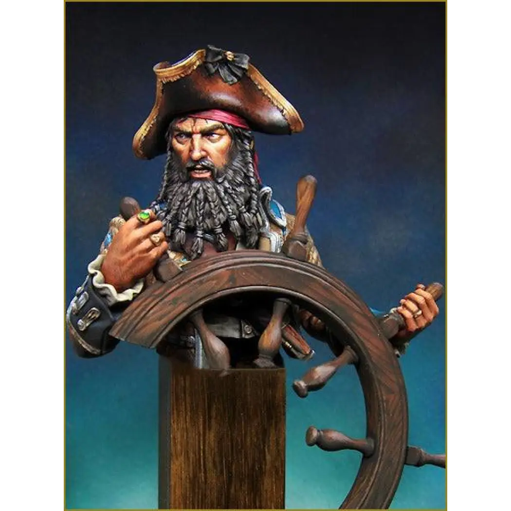 1/10 BUST Resin Model Kit Pirate Navigator Captain Unpainted Unassembled - Model-Fan-Store