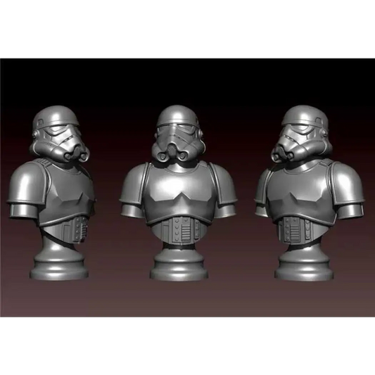 1/10 BUST Resin Model Kit Star Wars Stormtrooper Unpainted - Model-Fan-Store