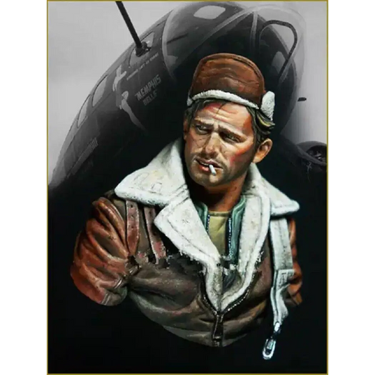 1/10 BUST Resin Model Kit US Army Soldier Boeing Bomber Crew WW2 Unpainted - Model-Fan-Store