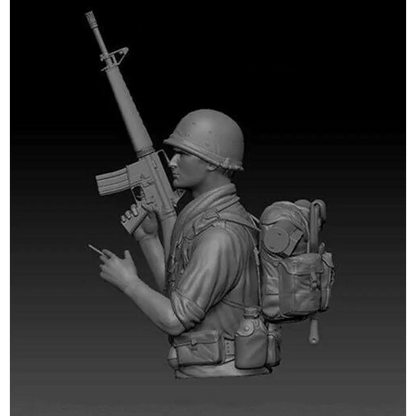 1/10 BUST Resin Model Kit US Army Soldier in Vietnam War Unpainted - Model-Fan-Store