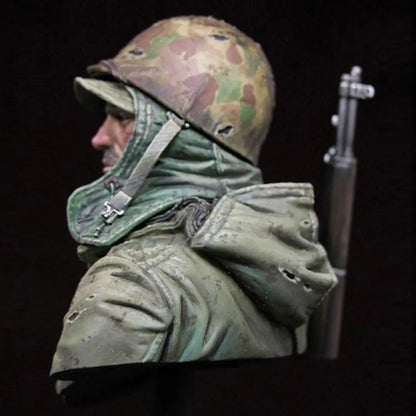 1/10 BUST Resin Model Kit US Army Soldier Korean War Unpainted Unassembled - Model-Fan-Store