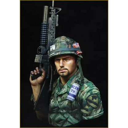 1/10 BUST Resin Model Kit Vietnam War US Army Soldier Unpainted - Model-Fan-Store