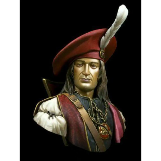 1/10 BUST Resin Model Kit Warrior Venetian Admiral Unpainted Unassembled - Model-Fan-Store