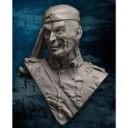 1/10 BUST Resin Model Kit Zombie Soldier Post Apocalypse Unpainted - Model-Fan-Store