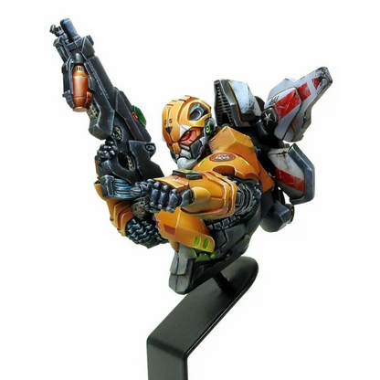 1/12 BUST Resin Cyberpunk Model Kit Robot Hunter Mercenary Space Alien Unpainted - Model-Fan-Store