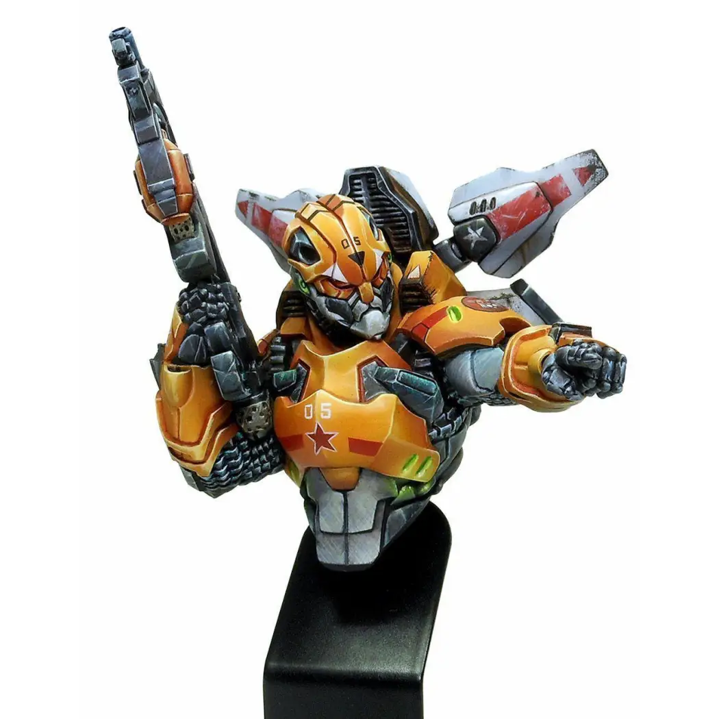 1/12 BUST Resin Cyberpunk Model Kit Robot Hunter Mercenary Space Alien Unpainted - Model-Fan-Store