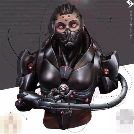 1/12 BUST Resin Cyberpunk Model Kit Space Mercenary Alien Droid Unpainted - Model-Fan-Store