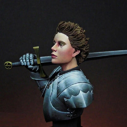 1/12 BUST Resin Model Kit Medieval Knight Jeanne d'Arc Unpainted - Model-Fan-Store