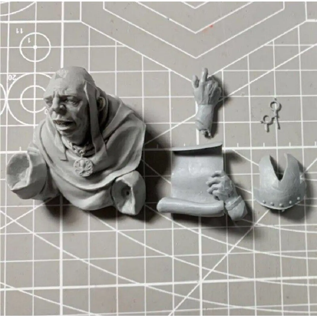 1/12 BUST Resin Model Kit Medieval Librarian Archmage Unpainted - Model-Fan-Store