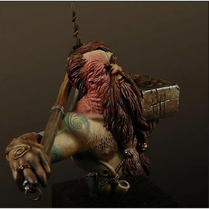 1/12 BUST Resin Model Kit Warrior Dwarf Miner Ore Warcraft Unpainted - Model-Fan-Store