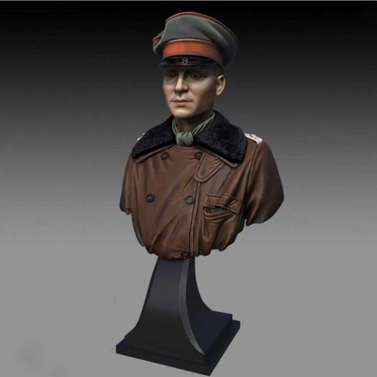 1/16 BUST Resin Model Kit Soviet Red Army Officer WW2 Unpainted - Model-Fan-Store