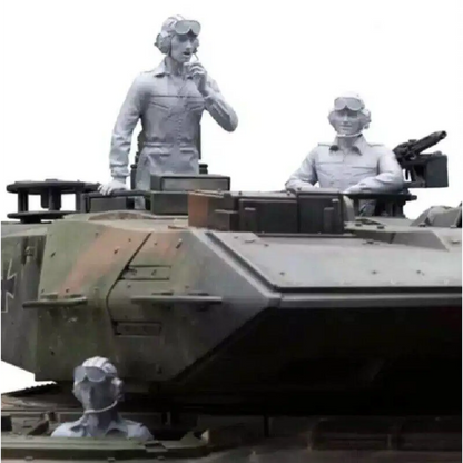 1/16 3pcs Resin Model Kit Modern German Soldiers Tank Crew no tank Unpainted Unassembled - Model-Fan-Store