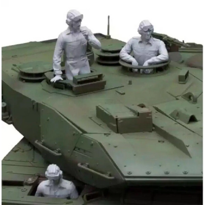 1/16 3pcs Resin Model Kit Modern German Soldiers Tank Crew no tank Unpainted Unassembled - Model-Fan-Store