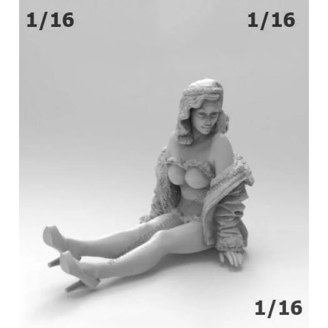 1/16 Resin Model Kit Beautiful Girl Woman Pin Up Unpainted - Model-Fan-Store
