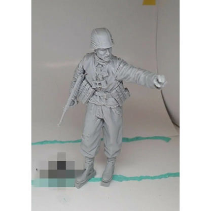 1/16 Resin Model Kit German Soldier Grenadier WW2 Unpainted - Model-Fan-Store