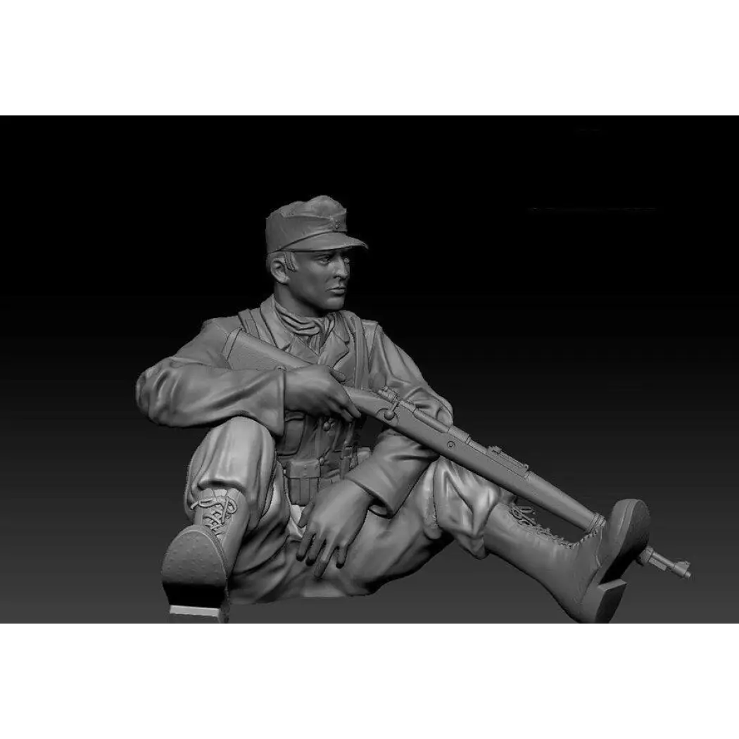 1/16 Resin Model Kit German Soldier Sniper WW2 Unpainted - Model-Fan-Store