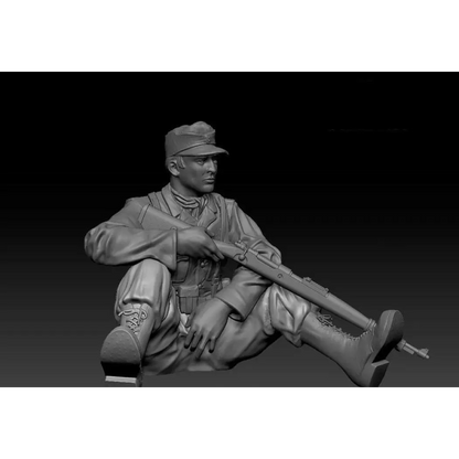 1/16 Resin Model Kit German Soldier Sniper WW2 Unpainted - Model-Fan-Store