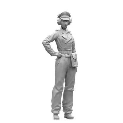1/16 Resin Model Kit German Soldiers Beautiful Girl Tankman WW2 Unpainted - Model-Fan-Store