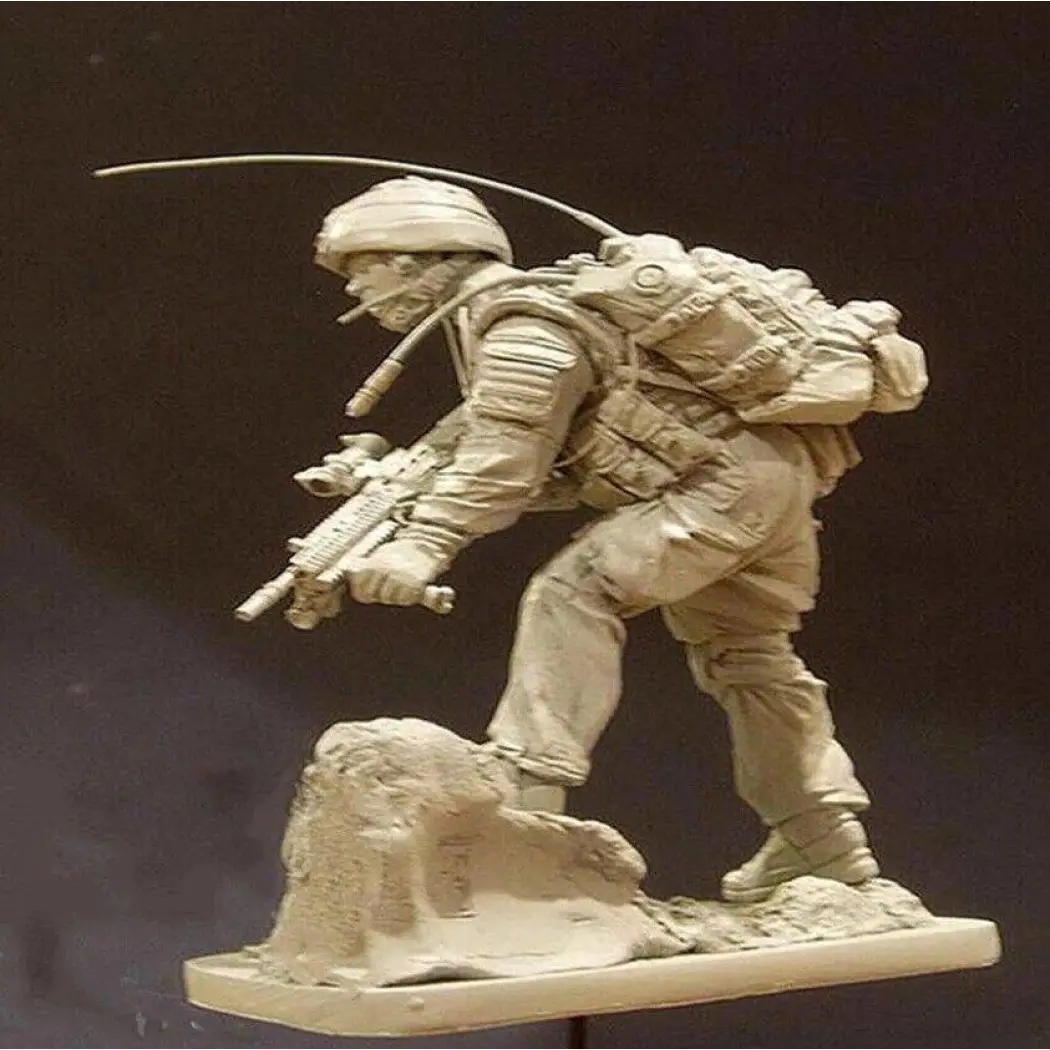 1/16 Resin Model Kit Modern British Soldier War in Afghanistan with base Unpainted A28 - Model-Fan-Store