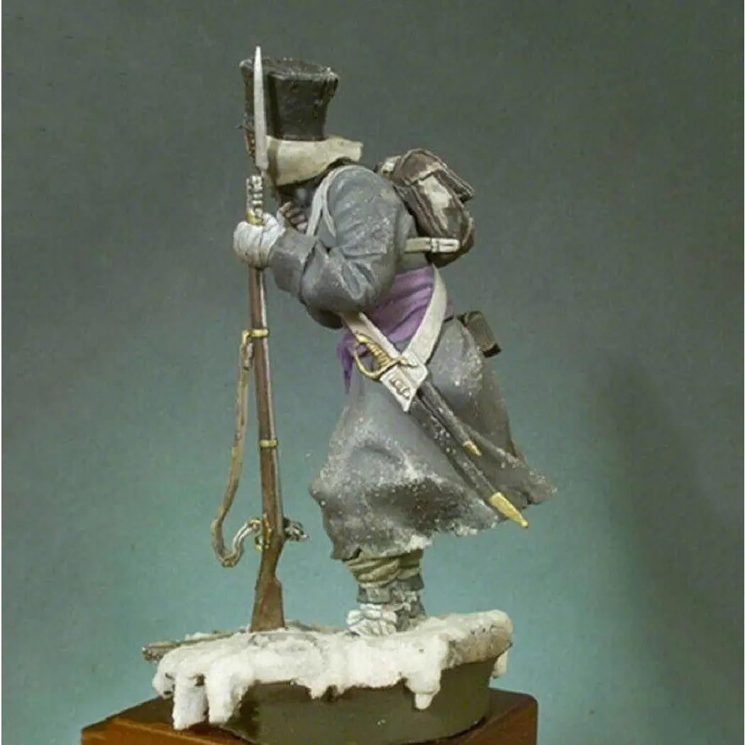 1/18 Resin Model Kit Napoleonic Wars French Soldier (with base) Unpainted - Model-Fan-Store