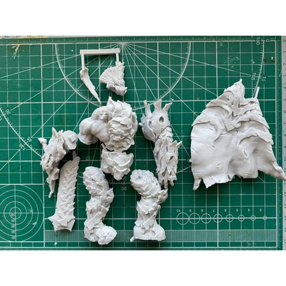 1/20 110mm Resin Model Kit Orc Warrior WOW Barbarian Berserker Unpainted - Model-Fan-Store