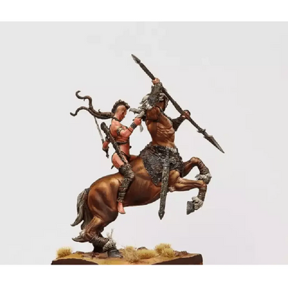 1/24 75mm Resin Model Kit Barbarian Centaur and Wild Elf Unpainted - Model-Fan-Store