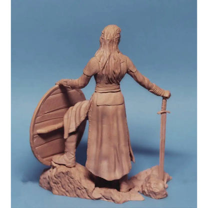 1/24 75mm Resin Model Kit Beautiful Girl Lagertha Shieldmaide Movie Unpainted - Model-Fan-Store