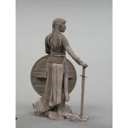 1/24 75mm Resin Model Kit Beautiful Girl Lagertha Shieldmaide Movie Unpainted - Model-Fan-Store