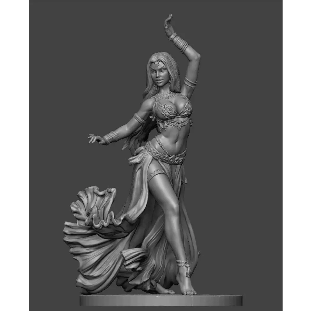 1/24 75mm Resin Model Kit Beautiful Girl Princess Dancing Unpainted C1 - Model-Fan-Store