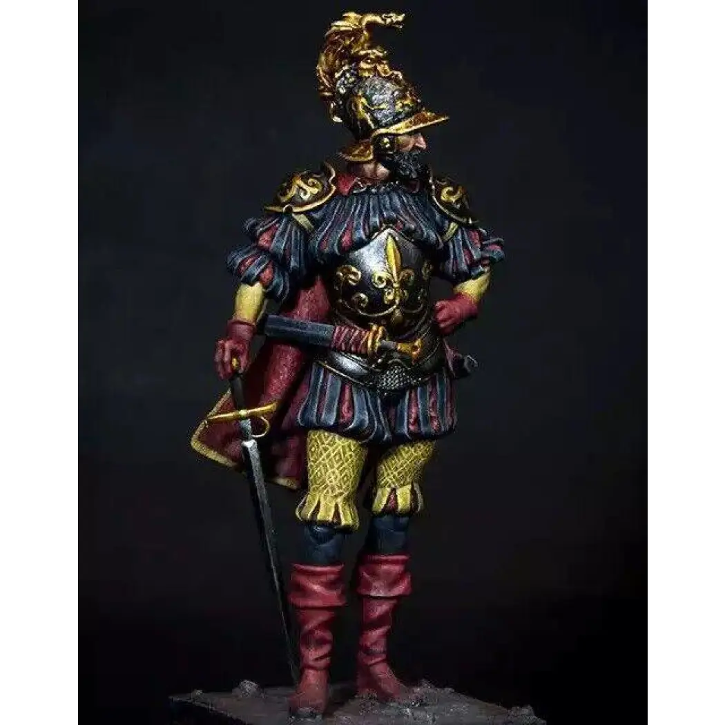 1/24 75mm Resin Model Kit Spanish Conquistador Unpainted - Model-Fan-Store