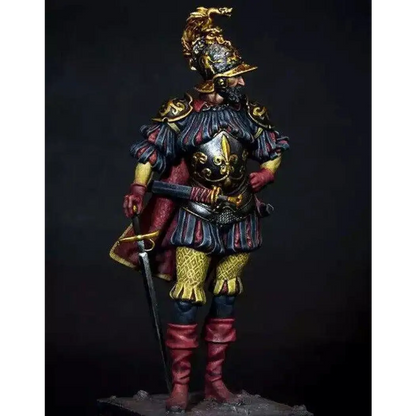 1/24 75mm Resin Model Kit Spanish Conquistador Unpainted - Model-Fan-Store