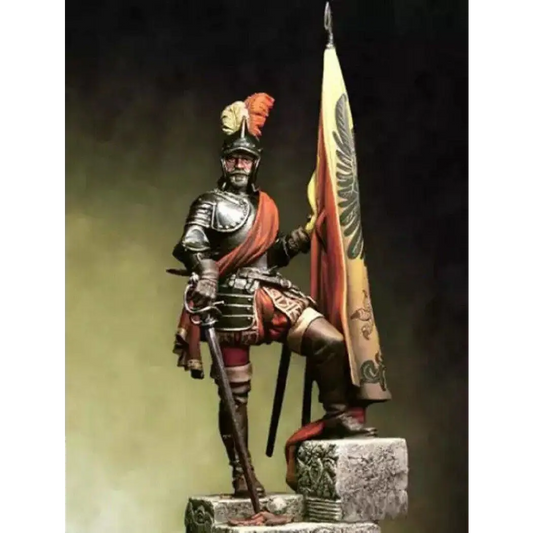 1/24 75mm Resin Model Kit Warrior Spanish Conquistador Unpainted A28 - Model-Fan-Store