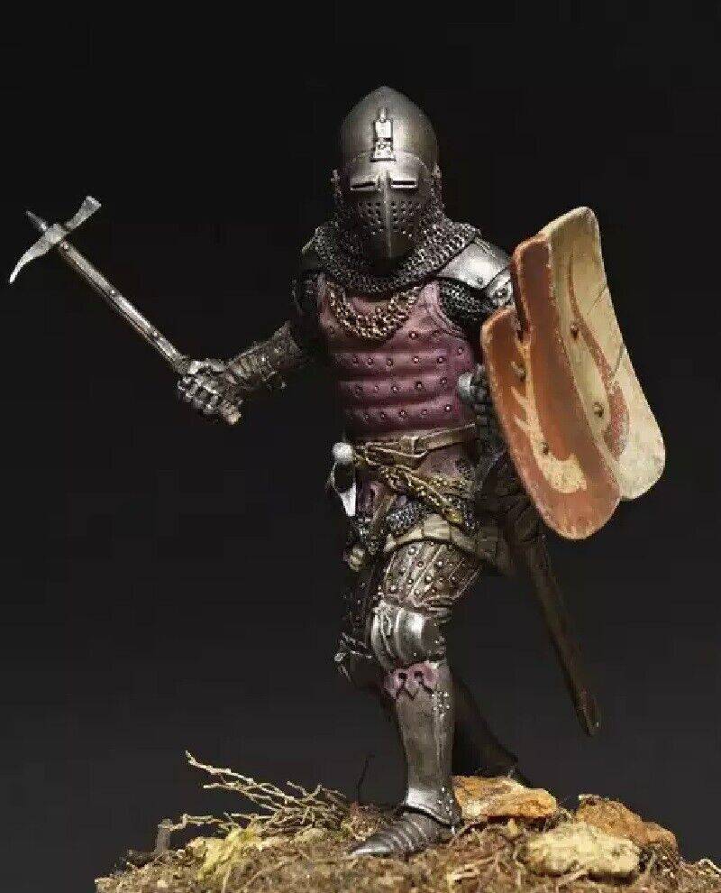 1/24 Resin Model Kit Polish Heavy Medieval Knight in Armor Unpainted - Model-Fan-Store