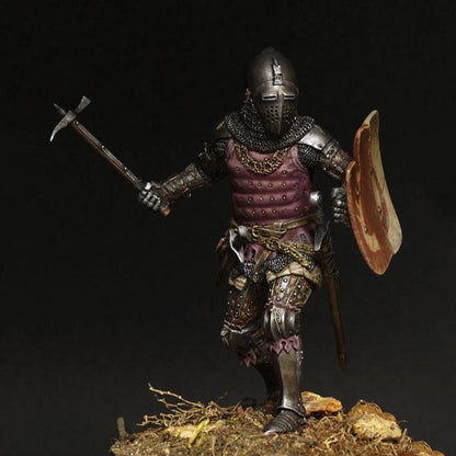 1/24 Resin Model Kit Polish Heavy Medieval Knight in Armor Unpainted - Model-Fan-Store