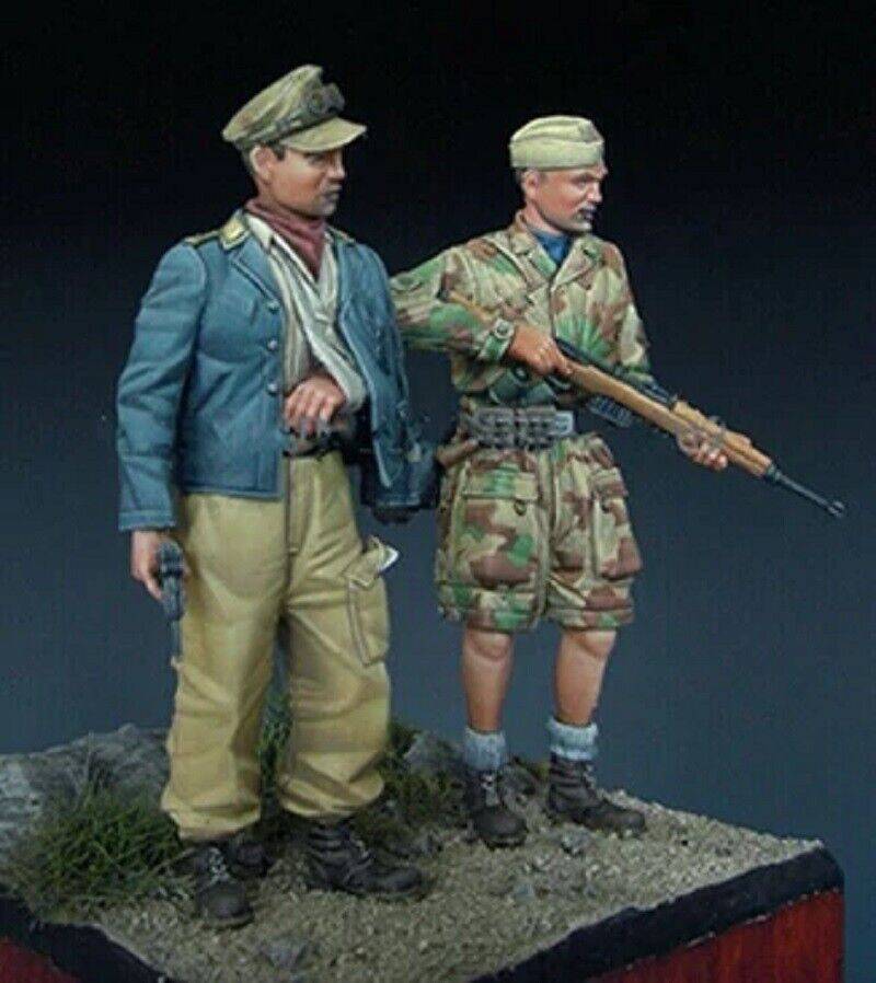 1/35 2pcs Resin Model Kit German Soldiers Paratroopers WW2 Unpainted - Model-Fan-Store