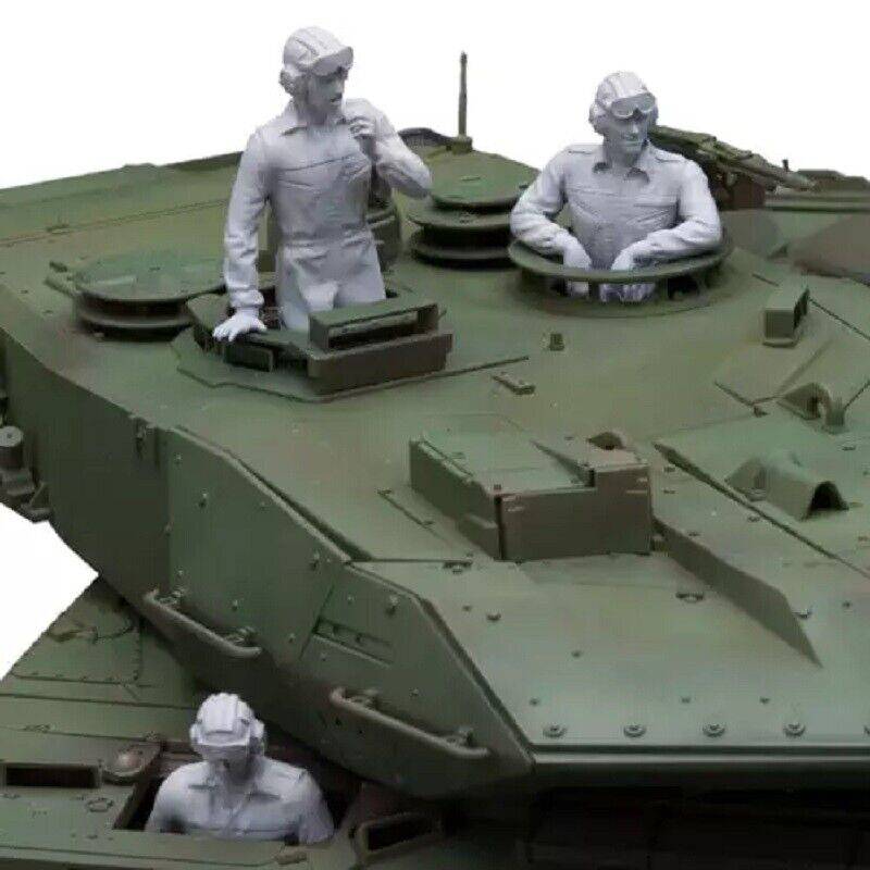1/35 3pcs Resin Model Kit Modern German Soldiers Tank Crew no tank Unpainted - Model-Fan-Store