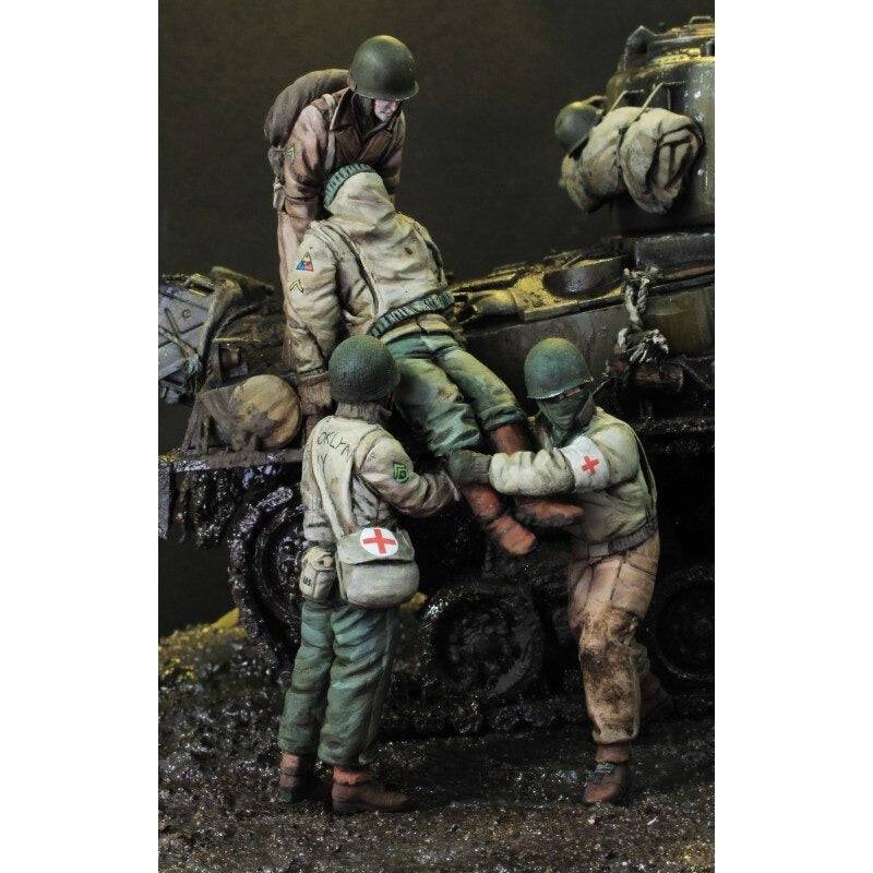 1/35 4pcs Resin Model Kit US Army Vietnam War Farewell Hero Unpainted - Model-Fan-Store