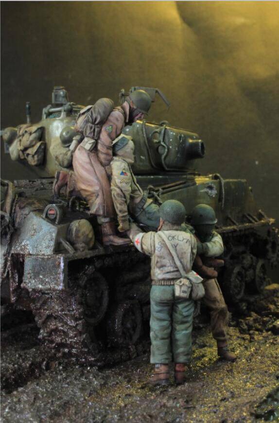 1/35 4pcs Resin Model Kit US Army Vietnam War Farewell Hero Unpainted - Model-Fan-Store