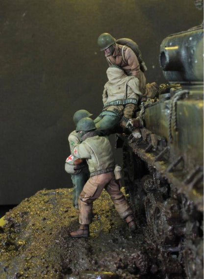 1/35 4pcs Resin Model Kit US Army Vietnam War Farewell Hero Unpainted - Model-Fan-Store