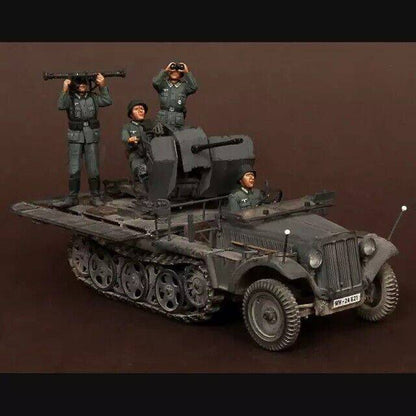 1/35 5pcs Resin Model Kit German Soldiers Artillery Crew no car WW2 Unpainted - Model-Fan-Store