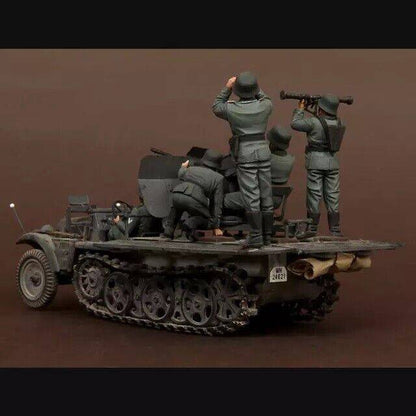 1/35 5pcs Resin Model Kit German Soldiers Artillery Crew no car WW2 Unpainted - Model-Fan-Store