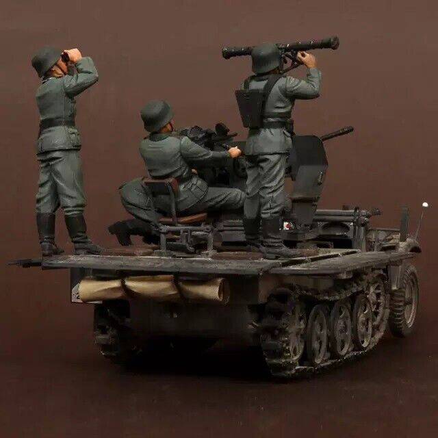 1/35 5pcs Resin Model Kit German Soldiers Artillery Crew no car WW2 Unpainted - Model-Fan-Store