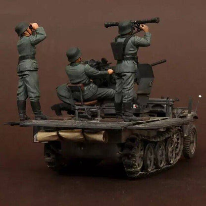 1/35 5pcs Resin Model Kit German Soldiers Artillery Crew no car WW2 Unpainted - Model-Fan-Store