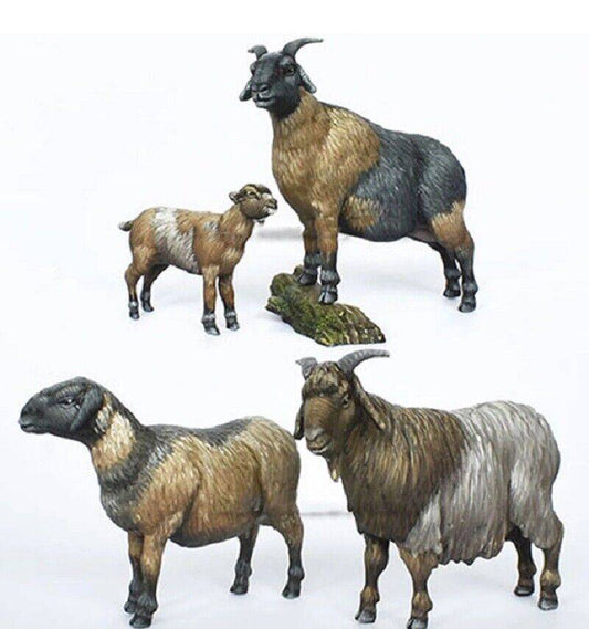 1/35 Resin Animals Model Kit Goats Sheep Unpainted - Model-Fan-Store