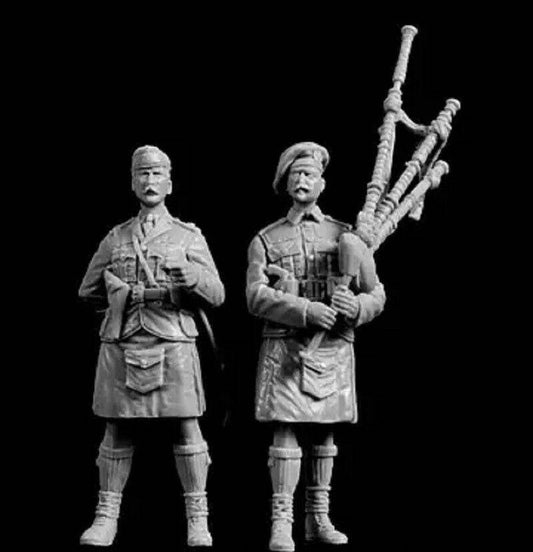 1/35 Resin Model Kit Scottish Soldiers Officer WW1 Unpainted - Model-Fan-Store