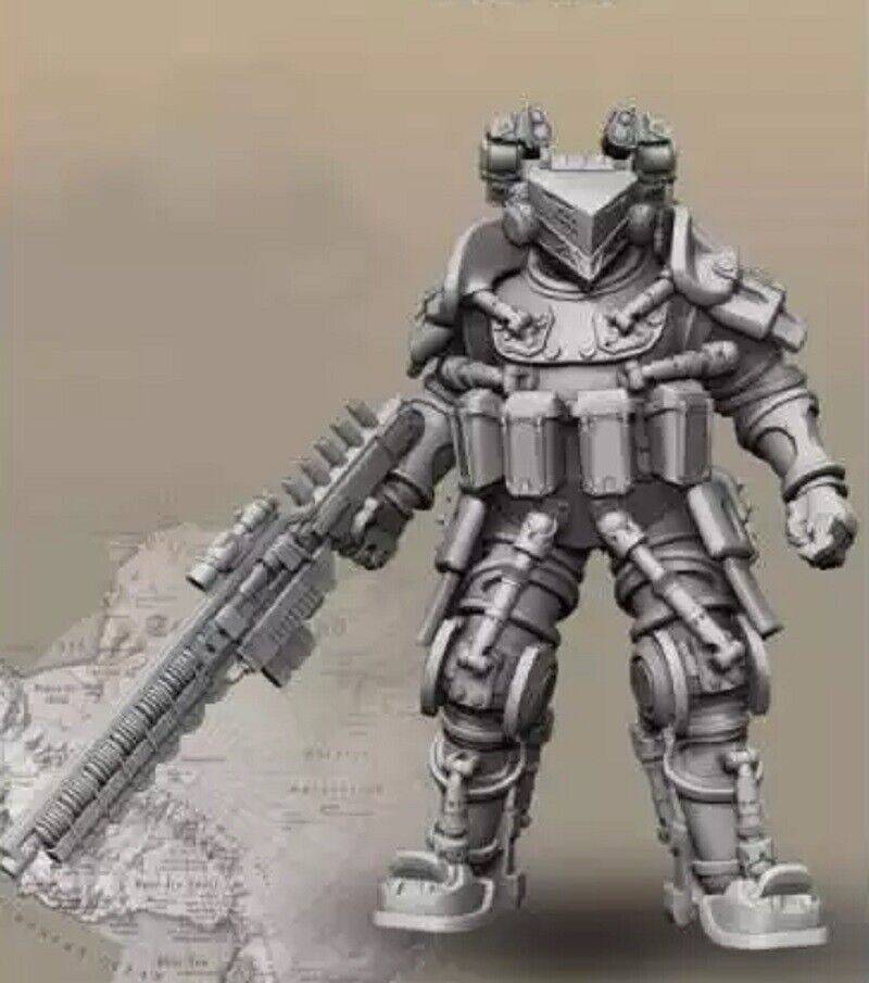 Wolfenstein Commander Model 1/35 Resin Steampunk Model Kit Soldier Gunner Wolfenstein Unpainted ...